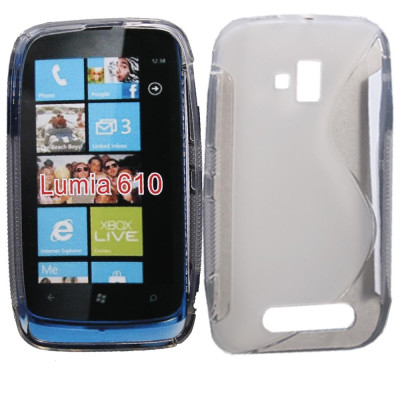 Силиконови гърбове Силиконови гърбове за ZTE Силиконов гръб ТПУ S-Case за Nokia Lumia 610 прозрачен